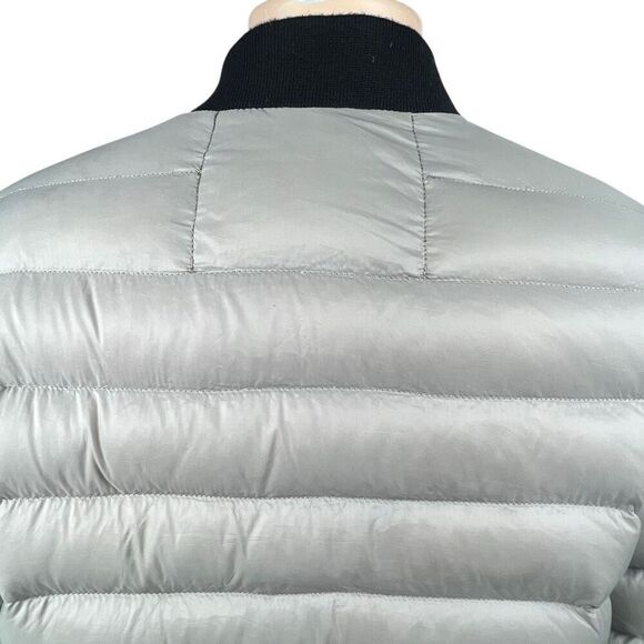 Soia & Kyo Lightweight Down Bomber Jacket Taupe Gray - Picture 7 of 14